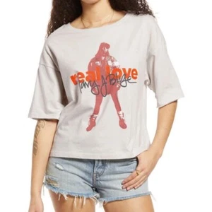 Mary J Blige Graphic Tee Grey Short Sleeve T-Shirt Size XS Nordstrom Top NEW - Picture 1 of 9