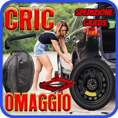 Ruotino Di Scorta Da 18 Per Mercedes A B C E Cla Gla Con Kit Cric + Chiave Sacca - Immagine 1 di 4