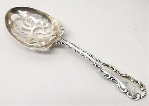 Antique Whiting Sterling Silver Ice Spoon Ornate Louis XV Pattern Serving Piece - Picture 1 of 7