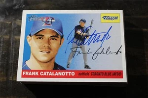 TARJETA AUTOGRAFIADA DE FRANK CATALANOTTO TORONTO BLUE JAYS - Imagen 1 de 1