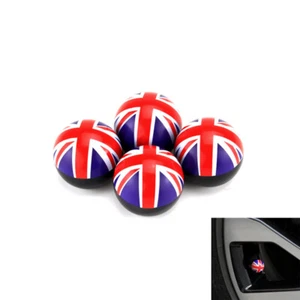 Union Jack Ball Car Wheel Tire Valve Stem Air Dust Cap Cover For Cooper S - Picture 1 of 5