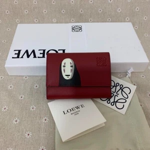 Loewe Ghibli Collaboration Spirited Away Kaonashi dreifach faltbare Geldbörse von JPN GEBRAUCHT - Bild 1 von 15