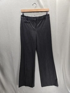 Neu mit Etikett BCBG MAXAZRIA Camilla grau Nadelstreifen ausgestellt $ 188 Anzughose Größe 4 - Bild 1 von 10