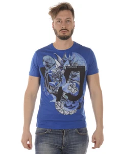 Versace Jeans T-Shirt Sweatshirt SLIM Man Blue B3GRA75B 202 Sz.XXL MAKE OFFER - Picture 1 of 11