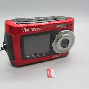 Polaroid Digital Camera F526 14.0MP Underwater Selfie Screen Red Tested - Picture 1 of 9