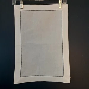 100% Linen Placemats Ladder Hemstitch Simple Elegance - Picture 1 of 8