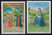 2017 Vaticano natale congiunto Monaco MNH