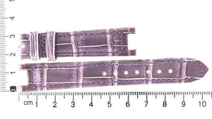 Unworn original factory Cartier purple leather strap for Pasha 15 x 14 mm - Picture 1 of 3