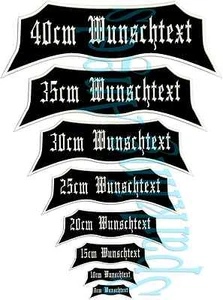 Aufnäher   Rückenaufnäher-(oben) Biker Kutte  Dein Wunschtext - Imagen 1 de 6