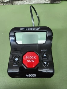 CPR Bloker połączeń V5000 do telefonów stacjonarnych Zatrzymaj połączenia robotyczne i połączenia spamowe - Zdjęcie 1 z 5
