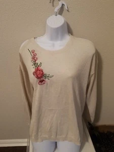 Thymian und Honig Top Vintage inspiriert Blumen Pullover. Gr. L. Baumwollmischung. - Bild 1 von 4