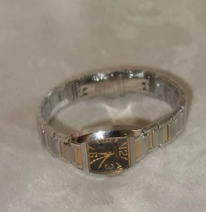 ROVEN DINO LADIES BASE METAL BLACK FACE SWISS MADE WATCH SAVOY new - Picture 1 of 4