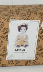 Estatuilla de porcelana firmada por Lino Zampiva naranja escoceses pelo de espagueti #534400 ¡Nueva! - Imagen 1 de 2