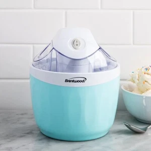 Brentwood Ice Cream Maker - Turquoise - Make Your Own Ice Cream/Gelato/Sorbet - Picture 1 of 3