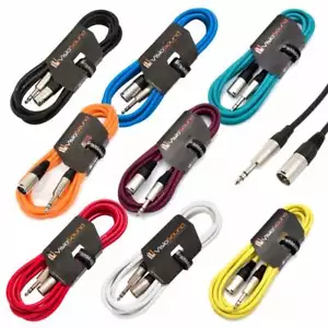 Stecker XLR auf 6,35 mm Stereo TRS Klinkenkabel/symmetrisches Signal/Audio Lautsprecherkabel - Bild 1 von 52