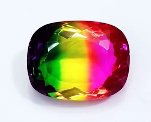 Anguria Tormalina Taglio Cuscino 80,70+ Ct Certificato Gemma Sciolta ~ Omaggio - Foto 1 di 8