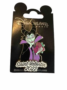 Disneyland Paris Saint Valentin 2022 Maleficent LE700 Disney Trading Pin  - Picture 1 of 5