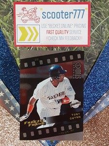 1998  STUDIO "Freeze Frame"~22⭐TONY GWYNN⭐《Vintage FOIL Insert》#/4500~BRAVES