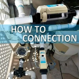 Chlorinator Salt Water for Above/In Ground Swimming Pool For 26,000 Gallons - Picture 1 of 12