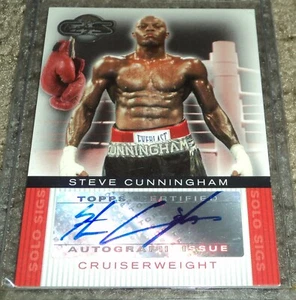 Steve Cunningham 2008 Topps Co Signers solo sigs Boxing card Autograph - Picture 1 of 2