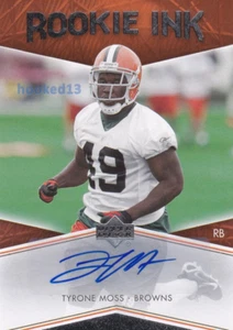 Tyrone Moss 2007 Upper Deck Autographed Rookie Ink Card BROWNS - Picture 1 of 2