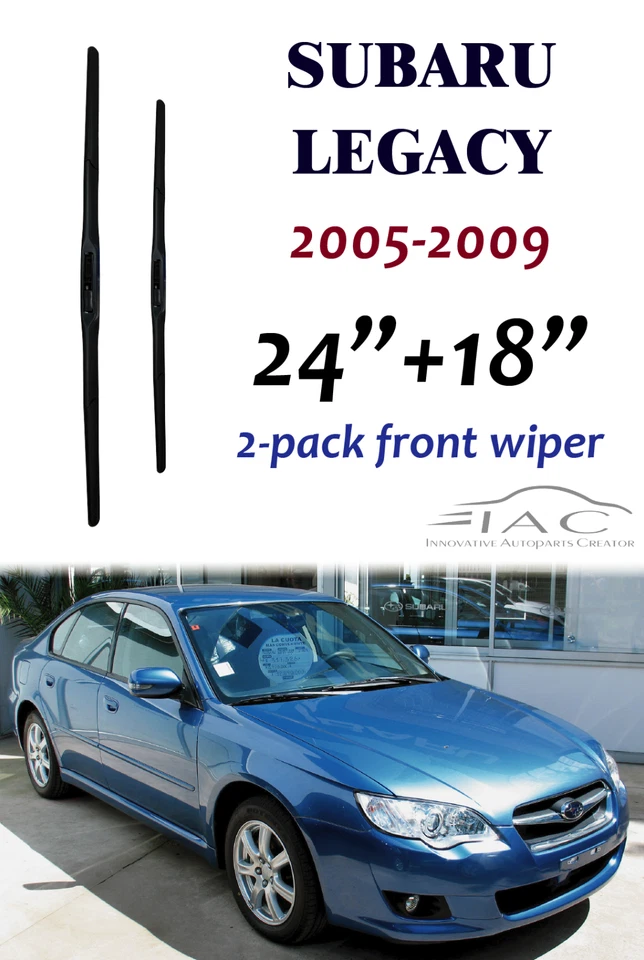 Limpiaparabrisas delantero de tres secciones 24"+18" para Subaru Legacy 2005-2009 Foto 1 de 2