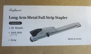 Craftinova Long Reach Stapler With Staples & Stapler Remover Full Strip,20 sheet - Picture 1 of 1