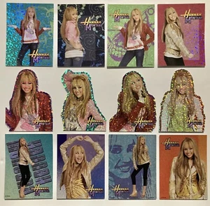 Juego completo de 12 calcomanías de máquina de venta Hannah Montana Pegatinas Miley Cyrus Disney - Imagen 1 de 8
