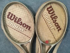 Lot Of Two WILSON PROFILE 110 Oversize Tennis Rackets - 4 5/8 with Cases