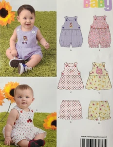 UC New Look 6970 Schnittmuster Säugling Baby Mädchen Junge Sommer Strampler Sommerkleid Höschen - Bild 1 von 4
