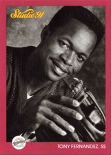 1991 Leaf Studio Baseball Tony Fernandez San Diego Padres #244