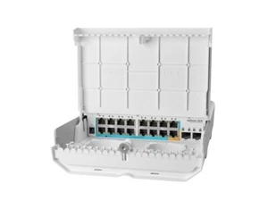 MIKROTIK 18 ports, 15 ports PoE inversés et SFP (CRS318-1Fi-15Fr-2S-OUT) - Photo 1/8