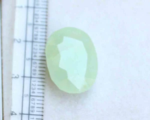 13.20 Cts NATURAL ZAMBIAN BEAUTIFUL EMERALD OVAL TOP GREEN GEMSTONE UNHEATED - Picture 1 of 4