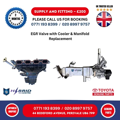 GENUINE TOYOTA PRIUS 1.8 HYBRID 2009 - 2015 EGR VALVE 2562037120 - Image 1 of 4