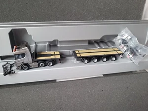 Scania CR20 N grau metallic 6x2 Nooteboom Teletrailer + Rungen, Scania Exclusiv