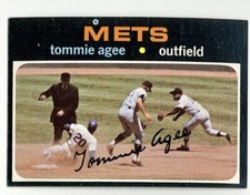1971 TOPPS NEW YORK METS TOMMIE AGEE #310 EXMT 