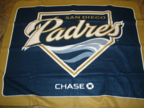 NEW but Opened Package 44" x 60" San Diego Padres Chase Fleece Blanket Cover