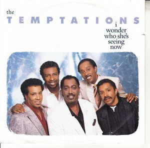 THE TEMPTATIONS  I Wonder Who She's Seeing Now? PICTURE SLEEVE 7" 45 record NEW - Picture 1 of 3