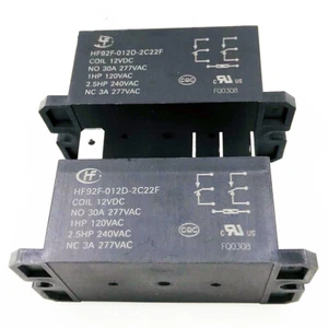 2PCS HF92F-012D-2C22F Power Relay 12VDC 8Pins - Picture 1 of 1
