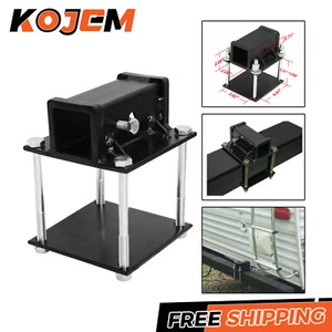 RV Camper 4" or 4-1/2" Bumper Mount Hitch Receiver Adapter For Bike Toter Cargo - Picture 1 of 13