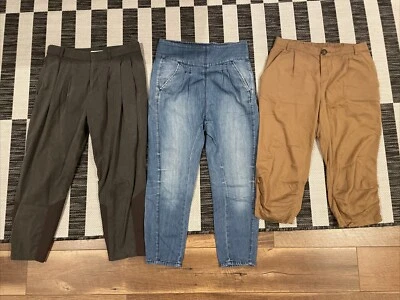 Lot of 3! Helmut Lang BDG Japanese Import Womens Capri Cropped Pants S - Image 1 of 4