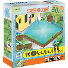 90200 claber starte kit colibri 50 mq2 irrigazione interrata 5 irrigatori claber