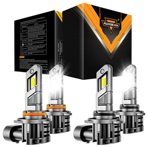 AUXBEAM 70W 9005 9006 LED Headlight Bulbs Kit for Chevy C1500 Suburban 1997-1999 - Picture 1 of 12