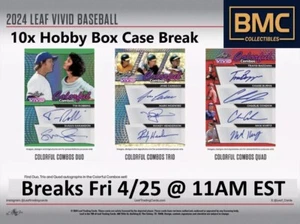 Aaron Boone 2024 Leaf Vivid Baseball 1x Case Break #10 - Picture 1 of 1