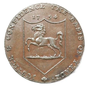 1794 Great Britain Kent HAWKHURST Conder Token Halfpenny D&H-30 - Picture 1 of 2