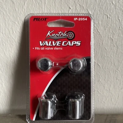 Pilot Automotive Knotch IP 2054 Valve Stem Caps - 4 PACK - Image 1 of 2