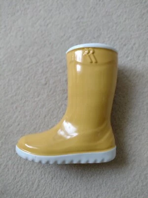 Bota Wellington Maceta/Jarrón Cerámica Hogar Jardín Maceta Decoración Amarillo Usado Foto 1 de 4