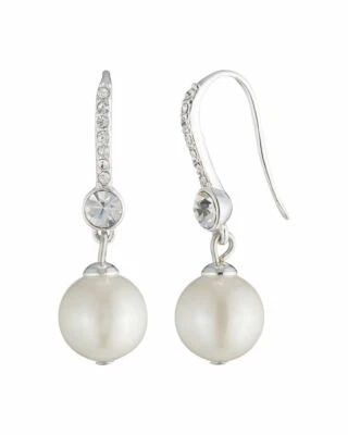 NEW NWT Lauren Ralph Lauren Pearl  Crystal Drop Earrings  - Image 1 of 3