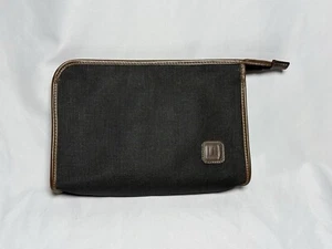 DUNHILL Clutch Bag Herringbone Authentic USED - Picture 1 of 8