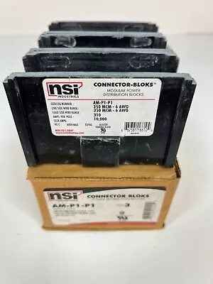 [3 PACK] NOS - NSI AM-P1-P1 Connector Block / Power Distribution Blocks - Image 1 of 4